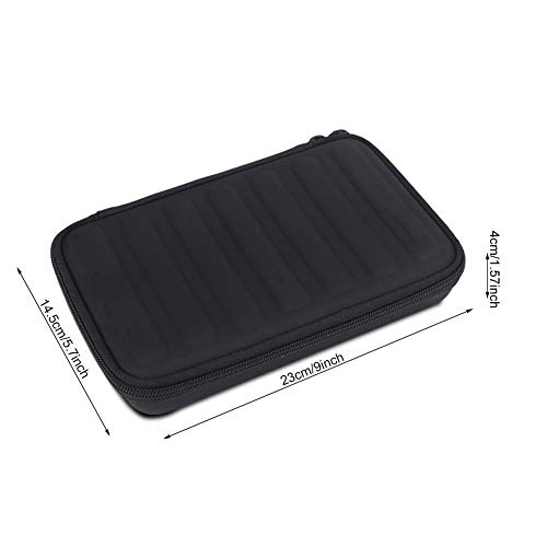 PU Leather Black Harmonica Zippered Carrying Case Storage Bag for 7 Harmonicas, Default - Image 4