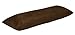 Lilymelo Luxury Faux Suede Body Pillow Cover with Zipper Enclosure 100% Micro Suede Fabric 21" x 55" (Chocolate)