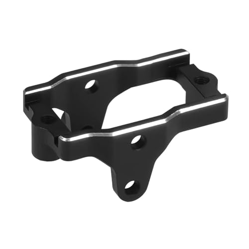 for TRX4M for Bronco Defender 1/18 3g CNC Aluminum Alloy 9739 Servo Mount RC Crawlerr Upgrade Parts Accessories RC Car Accessories(Black)