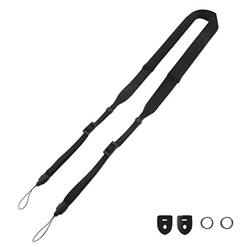 CHMETE Washable Soft Neoprene Camera Neck Strap (Black)