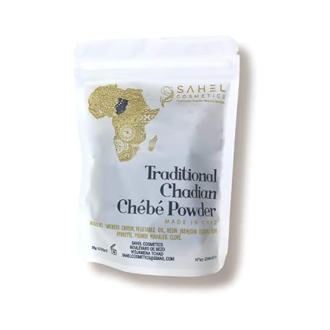 Uhuru Naturals Sahel Cosmetics Chebe Powder - Contains All-Natural Ingredients Promotes Strong and Healthy Hair Growth Helps Prevent Breakage Especially Formulated for Dry Hair Available in 4 Sizes Cover