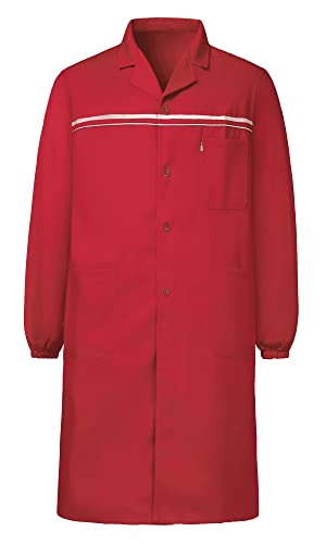 Yukirtiq Mens Warehouse Work Coat Multi Pockets Garage Factory Work Jacket DIY Gardening Over Coat Factory Work Smocks Dust Coat