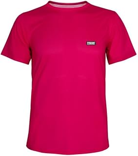 Color Block Camiseta Manga Corta, Ideal para Running y Trail Running, de Poliamida y Elastáno, Patrón Relaxed, Corte Lateral y Faldón Trasero, Camiseta Deportiva