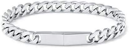 MVMT Men's Modern Chain Stainless Steel Silver Bracelet