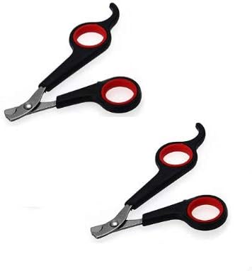 Beyonday 2pcs Portable Grooming Manicure Puppy Kitten Clipper Cat Dog Trimmer Pet Nail Cutter Claws Scissor