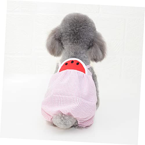Pantalones para perro con diseño de sandía y color rosa miniatura 2