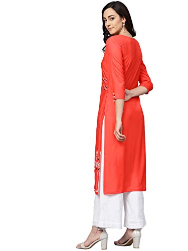 Image of Vaamsi Women's Crepe A-Line Regular Kurta