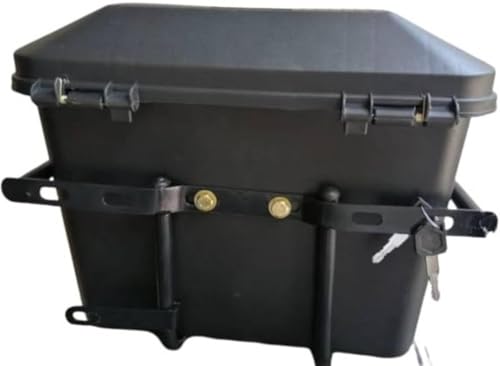 Image of SKYA STAR U-Frame Universal Bike Stylish Side Luggage Holder with Lock | Motorcycle Side Box /Diggy /Luggage Box | Weatherproof & Secure Fitment [Matte Black]