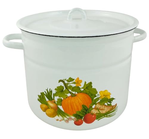 Faitout émaillé 9 l env. 27,5 cm de diamètre/vaisselle rétro nostalgie