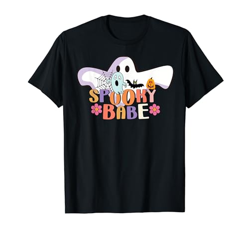 Spooky Babe Funny Halloween Esthétique Creepy Cute Teacher T-Shirt