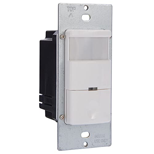 Capteur d'occupation PIR Intermatic iOS-DOV-WH blanc decorator pour gestion eclairage - 5