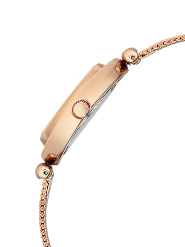 Image of Fastrack Vyb Celeste with Quartz Analog White Dial Rose Gold Stainless Steel Strap Watch for Girls - FV60118WM01W