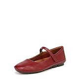 Naturalizer Womens Behold Mary Jane Ballet Flat Cranberry Red Leather 8 W