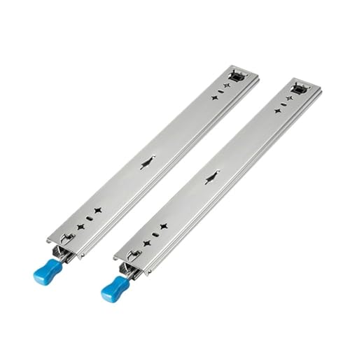 Rail télescopique 120kg fluide de 53mm de large pour tiroir de 30cm