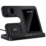 Cargador inalámbrico para estación de carga Samsung, teléfono 3 en 1 y cargador de reloj para Galaxy S25 Ultra/S24/S23/Z...
