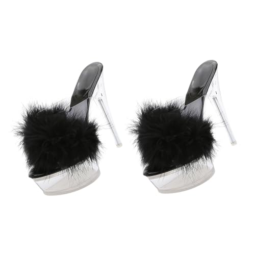Sandales talons hauts confortables et faciles à porter en blanc verre