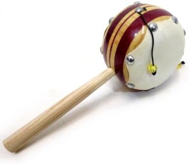 Miniatura 2 de Tambor giratorio mexicano decorativo o tambor de mono