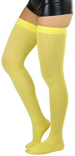 Image of ToBeInStyle Women's Nylon Thigh High Schoolgirl Opaque Stockings
