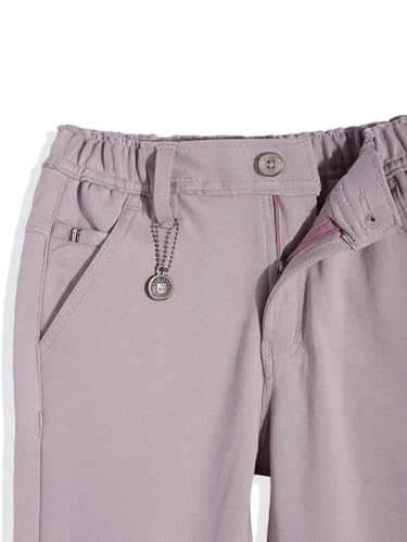 Image of CAVIO Boys Stretchable Solid Regular Fit Trousers with Belt