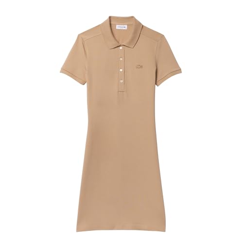 Image of Lacoste Women's Slim Fit Stretch Petit Pique Polo Dress