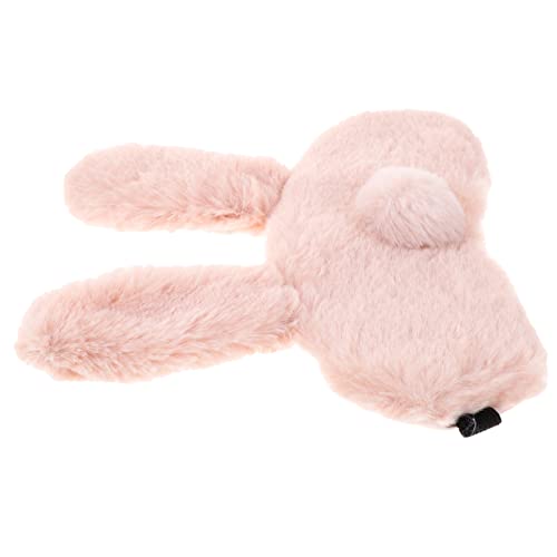 PATKAW 1 Juego Asiento De Inodoro De Felpa Noche Máscara De Conejo Antifaz Para Dormir Chicos Oscurecimiento De Las Máscaras Para Los Ojos Paquete De Gel Light Brown