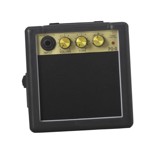 Yardwe 1Pc Mini Guitar Amplifier Durable Portable Music Speaker for Folk Guitar Easy to Install Sound Enhancer Lightweight Accessory for Travel and Performance Amplifier