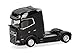 Herpa LKW Modell DAF XG+ Zugmaschine 2achs, schwarz, Miniatur im Maßstab 1:87, Sammlerstück, Made in Germany, Kunststoff