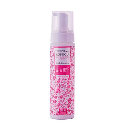 'Ala Rose Skin Cleansing Foam With Aloe Vera (100% Natural, Make-up Remover) 200 ml (Rose)