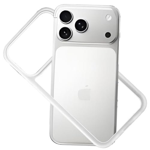 KUGEW for iPhone 17 Pro Bumper Case Clear with Camera Cover Compatible with MagSafe Slim Fit No Back Design Soft TPU Bumper Frame Shockproof Excellent Heat Dissipation (Clear)