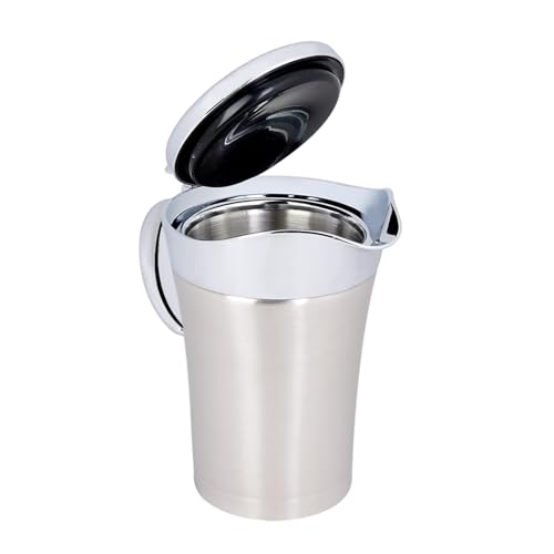 304 Stainless Steel Thermal Insulated Double Wall Sauce Gravy Boat Pot Serving Jug (Large size 750ml)