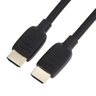 Amazon Basics HDMI Cable, 6 Feet, HDMI 2.1 to HDMI Cable (48Gbps), 8K@60Hz 4K@120Hz Certified Ultra High Speed, Black, Compatible with PS5/Xbox/TV/Monitor