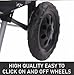 Shopping Trolley Wheels x 2 for 2 Wheel Granny Basket Supermarket Trolley Spare Replacement Wheels Black