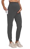 Umstandsjogginghose mit hautfreundlichem, weichem Baumwollstoff, bietet eine glatte, reibungsarme Leistung, macht Mutterschafts-Freizeit-Sweatpants zu einem idealen Begleiter für Yoga, Faulenzen, Jogger oder Workout oder Lounge zu Hause.