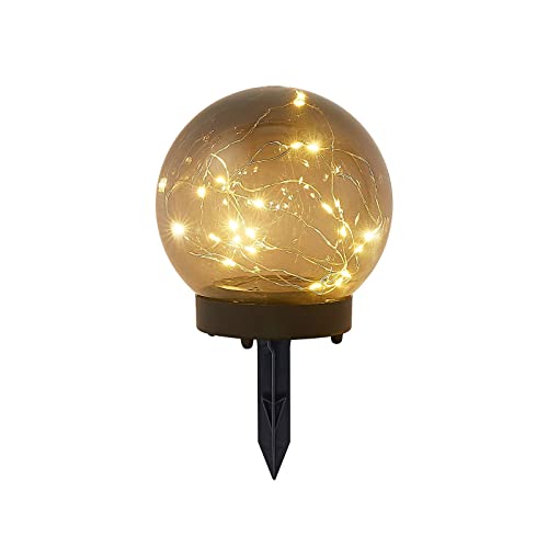 Preisvergleich Produktbild Lindby LED Solarleuchte 'Tjelle' (spritzwassergeschützt) (Modern) in Alu (1 flammig,) - Dekorationsleuchte, Solarlampe