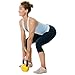 GoFit GF-KBELL10 Vinyl-Dipped Kettelbell and Iron Core Training DVD, Yellow (GOFGFKBELL10)