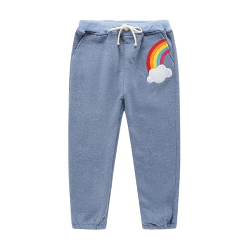 Image of Mud Kingdom Kids Fleece Jogger Pants Winter Cute Bear