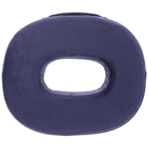 Image of Donut Pillow Seat Cushion Plush Pad Office Travel Car Sofa from Hemorrhoids Postpartum Surgery Comfortable Donut Cushion Home Office Travel Purplish Blue
