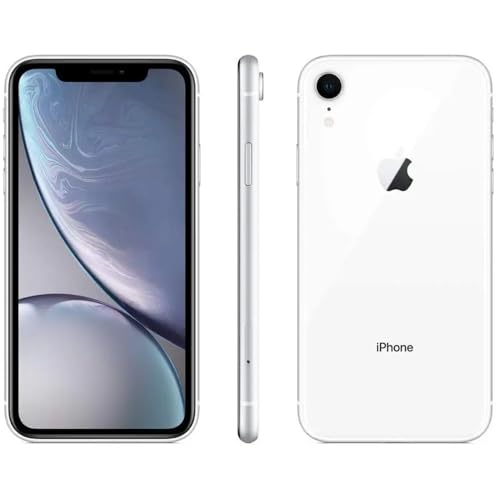 Image of Apple iPhone XR, US Version, 64GB, White - AT&T (Renewed)