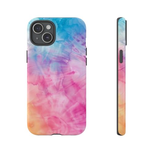 Coque iPhone 15 Plus rigide et brillante anti-rayures multicolore