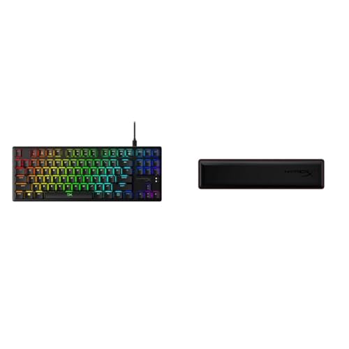 HyperX Alloy Origins Core Tenkeyless Mechanical Keyboard & Wrist Rest - RGB LED Backlit, Software Controlled Lighting, Linear Red Switch