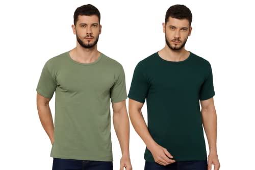 Image of T-Shirt for Men - 100% Cotton Casual T-Shirt | Half Sleeve, Round Neck 4 Way Stretch Fabric | Slim Fit T-Shirt