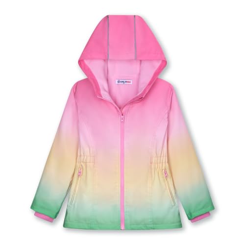 Image of WELAKEN Fleece lined Jackets with Water-Resistance Frabic for Kid's & Toddler II Girl's Rain Jacket & coats