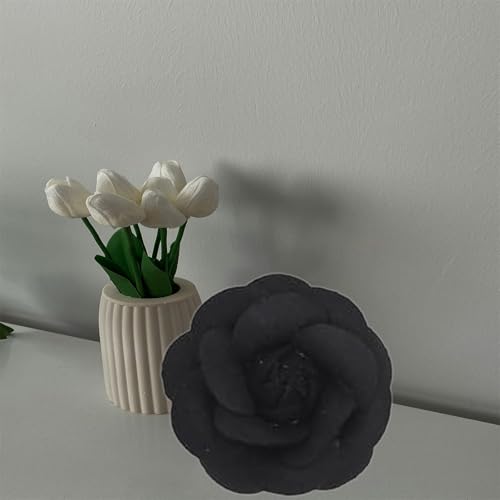 Image of Camellia Hair Clip and Brooch Pin for Women Dainty Flower Broochs Lapel Pins Designer Inspired Camellia Peony Rose Brooches Flower DIY Clothing Shoes Hats Accessories Wedding Party Dance Banquet Dress Suit Ceremony Jewelry Accessories