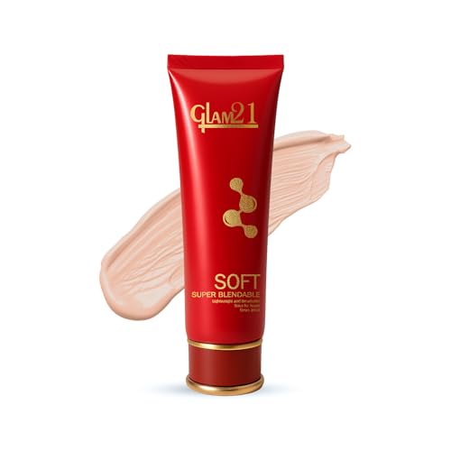 Image of Glam21 Blendable Tube Foundation | Hides Skin Imperfections, Dark Spots, Fine lines | Lightweight | Suitable for All | 6 Shades Match Indian Skin Tones | 70gm|04-Sand