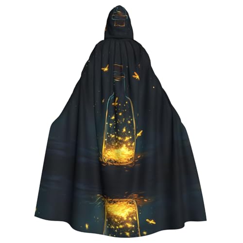MROWYC Magnifiques capes à motifs lucioles – Costumes d'Halloween, de carnaval, de cosplay, capes se transforment en centre de fête