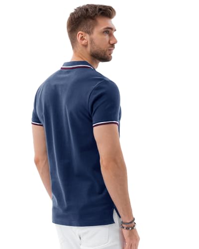 Image of Noble Monk Men's Regular Fit Polo T Shirt |Half Sleeves |Collar Tshirts T Shirt | Casual Tshirt