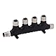 NMEA 2000 T-Stecker, 5-polig, IP67, Wasserdicht, Backbone-Abzweigkabel, 4 Ports, MultiPort-T-T-Terminator, Marine-GPS-Zubehör für Bootselektronik von Lowrance Networks