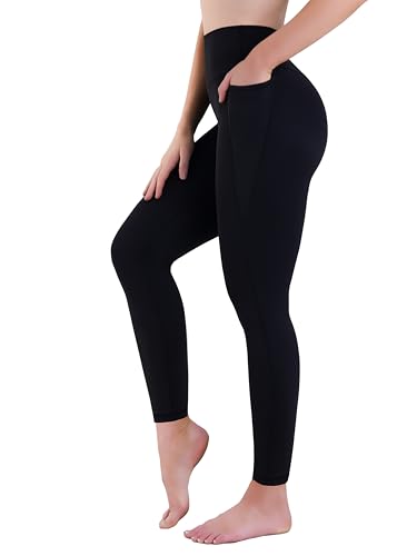 Sunzel Sustainable High Waisted Butt Lifting Leggings with Pockets for Women, No Front Seam Tummy Control Workout Yoga Pants