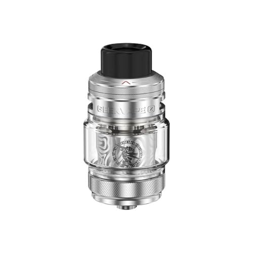 Geekvape Tank Z Subohm 5 – Atomiseur Vape Anti-Fuite, Airflow Supérieur, Compatible Résistances Z Series, Clearomiseur Performant (Cold silver)