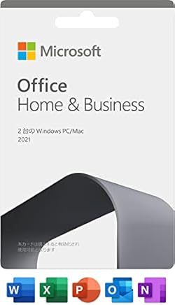 Microsoft Office Home & Business 2021(最新 永続版)|カード版|Windows11、10/mac対応|PC2台